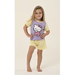 PIJAMA INFANTIL FEMININO - HELLO KITTY LILAS - 717 - Bella Mini