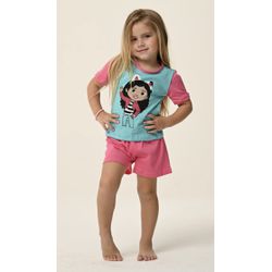 PIJAMA INFANTIL FEMININO - GABBY AZUL - 725 - Bella Mini