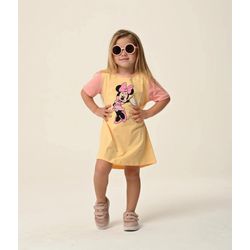 CAMISOLA INFANTIL - MINNIE AMARELO BEBÊ - 00525 - Bella Mini