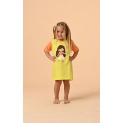  CAMISOLA INFANTIL - MOANA AMARELO LIMA - 00518 - Bella Mini