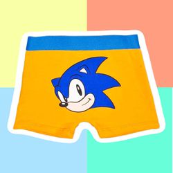 CUECA INFANTIL - SONIC LARANJA - 547 - Bella Mini