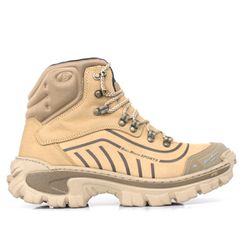 Bota Adventure Militar 2026-Couro Legítimo - Areia... - BELLBOOT