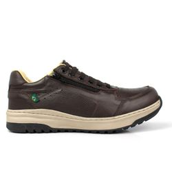 Tênis Casual Urban 850 | Couro legítimo - Café - 1... - BELLBOOT