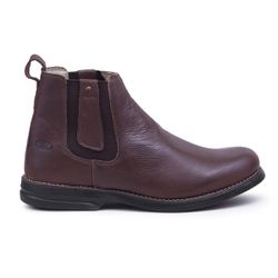 Botina Chelsea Floather| Couro legítimo - Pinhão -... - BELLBOOT