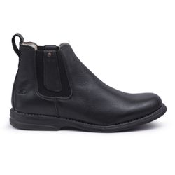 Botina Chelsea Floather| Couro legítimo - Preto - ... - BELLBOOT