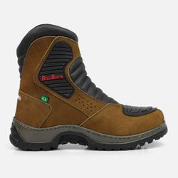 Bota Motociclista IRON 3000 Couro Legítimo - Caram... - BELLBOOT