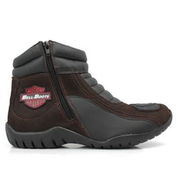 Bota Motociclista ESPID 3500 Couro Legítimo - Café... - BELLBOOT