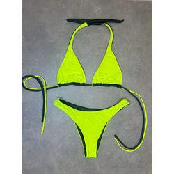 Bikini Bellandi Ivete Dupla Face Militar Neon - 60... - Bellandi Fitness & Beach