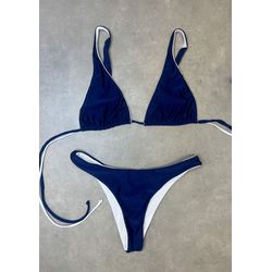 Bikini Bellandi Dupla Face Marinho Branco - 60220... - Bellandi Fitness & Beach