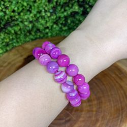 Pulseira de Cristal Ágata Rosa 10mm - BEM ME QUER ZEN