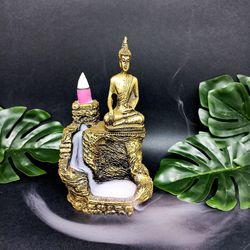 Incensário Cascata Buda Tibetano Pequeno + 5 incen... - BEM ME QUER ZEN