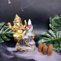 Incensário Cascata Pedra Ganesha Zen + 5 incensos ... - BEM ME QUER ZEN