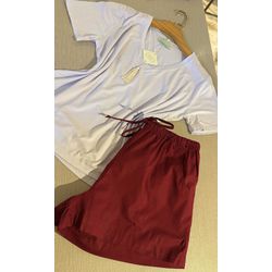 Basic curto | Marsala & Branco - Be.My Luxury Handmade