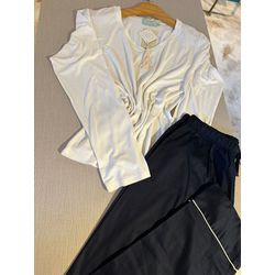 Basic longo | Marinho & Off White - Be.My Luxury Handmade