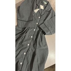 Chemise | Listrado P&B - Be.My Luxury Handmade