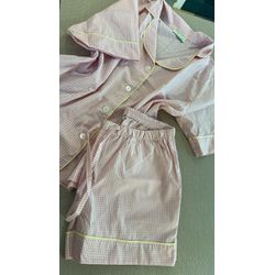 Curto Fem. | Vichy Rosa & Amarelo - Be.My Luxury Handmade