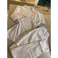 Conjunto Curto Calça e Manga Curta Florido - Be.My Luxury Handmade