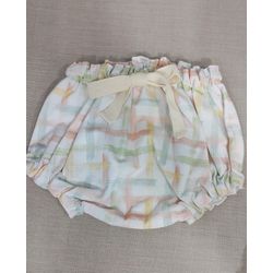 Tapa Fraldas Xadrez Florescer - Be.My Luxury Handmade