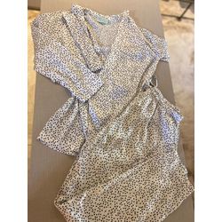 Conjunto Tipo Robe Com Calça Poá - Be.My Luxury Handmade