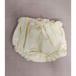 Tapa Fralda Xadrez Amarelo - Be.My Luxury Handmade