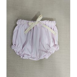 Tapa Fraldas Listrado Branco e Rosa Claro - Be.My Luxury Handmade