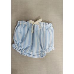 Tapa Fralda Listrado Largo Azul e Branco - Be.My Luxury Handmade