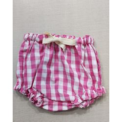 Tapa Fraldas Xadrez Grande Rosa e Branco - Be.My Luxury Handmade