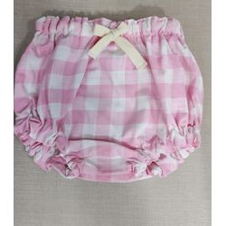Tapa Fraldas Xadrez Rosa Claro - Be.My Luxury Handmade