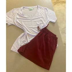Conjunto Curto Básico Short Vinho - Be.My Luxury Handmade