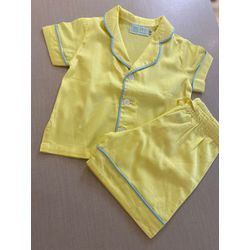 Conjunto Curto Tradicional Masculino Amarelo - Be.My Luxury Handmade