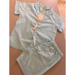 Conjunto Curto Tradicional Masculino Verde Água - Be.My Luxury Handmade