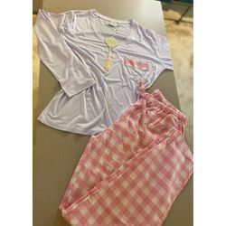 Conjunto Básico Longo Xadrez Rosa e Branco - Be.My Luxury Handmade