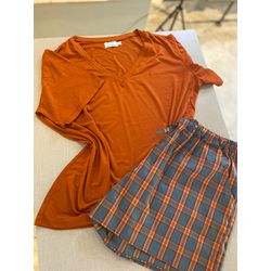 Conjunto Curto Básico Terra Cota - Be.My Luxury Handmade