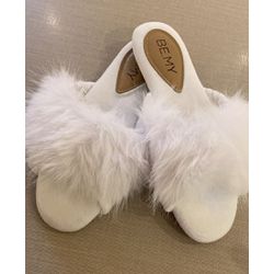 Pantufa Fluffy | Branca - Be.My Luxury Handmade