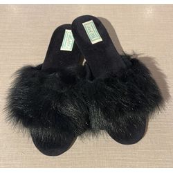 Pantufa Fluffy | Preta - Be.My Luxury Handmade