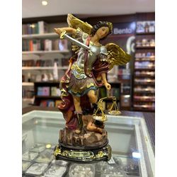 IMAGEM ARCANJO MIGUEL COM A BALANÇA 20CM - 5323 - Benedictus Livraria Católica