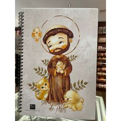 Caderno Mini Santinhos - São Francisco de Assim - ... - Benedictus Livraria Católica