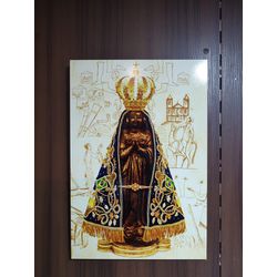 QUADRO MDF GRANDE - NOSSA SENHORA APARECIDA - 3050... - Benedictus Livraria Católica