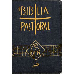 NOVA BIBLIA PASTORAL - MÉDIA - ZÍPER JEANS - 1009 - Benedictus Livraria Católica