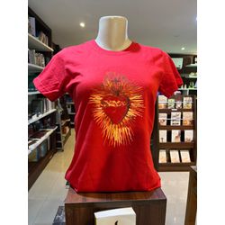 CAMISA DO SAGRADO CORAÇÃO VERMELHO (VERMELHA) - B... - Benedictus Livraria Católica