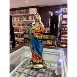 IMAGEM IMACULADO CORAÇÃO DE MARIA 20cm - 698810264... - Benedictus Livraria Católica