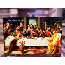 QUADRO MDF GRANDE - A SANTA CEIA - 3050000020032 - Benedictus Livraria Católica