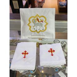 BOLSA VIÁTICO CORDEIRO IMOLADO BRANCO - 3000000035... - Benedictus Livraria Católica