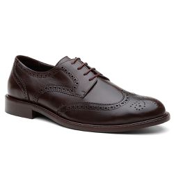 SAPATO SOCIAL DERBY BROGUE BÉLGICA CAFÉ