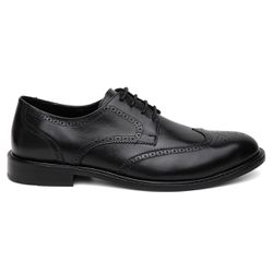 SAPATO SOCIAL DERBY BROGUE BÉLGICA PRETO