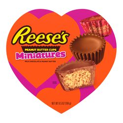 CHOCOLATE REESES CORACAO PEANUT BUTTER MINI 102G - bestcandyz
