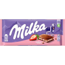 Chocolate Milka Strawberry 100g - bestcandyz