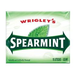 CHICLETE WRIGLEYS SPEARMINT HORTELA CAIX 37,5G - bestcandyz