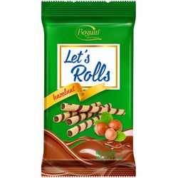 BOGUTTI WAFER LETS ROLLS HAZELNUT 120G - bestcandyz
