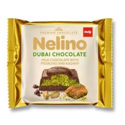 NELINO DUBAI CHOCOLATE PISTACHE KADAYIF 62G - bestcandyz